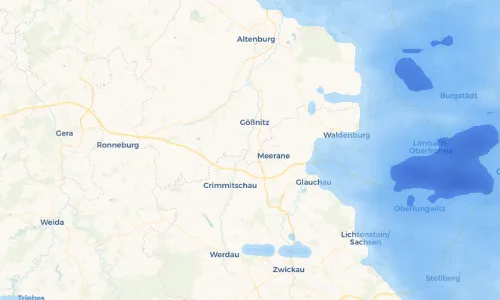 Regenradar Vorschaubild - Aktuelle Niederschläge in Ponitz und Umgebung