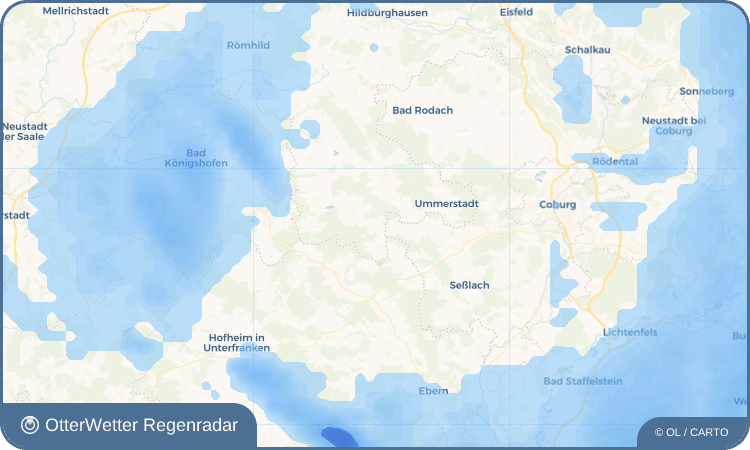 OtterWetter Regenradar-Widget Poppenhausen
