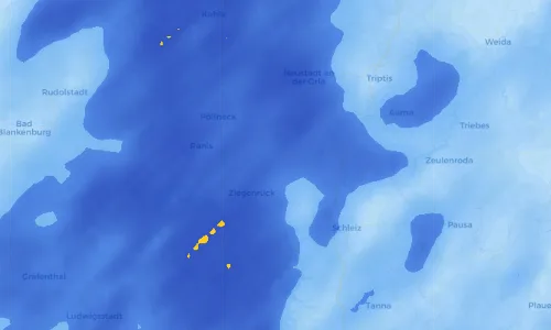 Regenradar Vorschaubild - Aktuelle Niederschläge in Posen und Umgebung