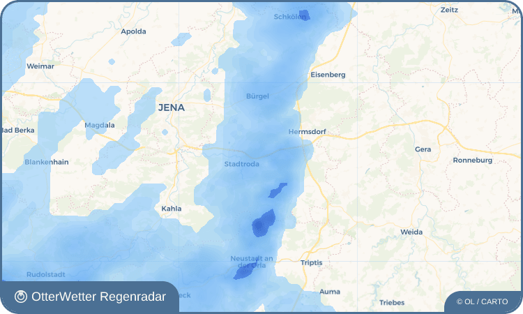 Widget-Vorschau für Quirla Wetter-Widget-Vorschau mit Vorhersagedaten für Quirla