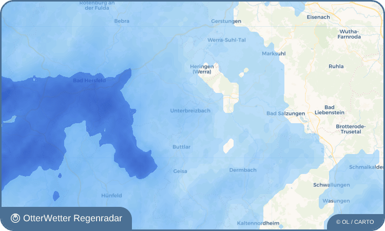 OtterWetter Regenradar-Widget Räsa