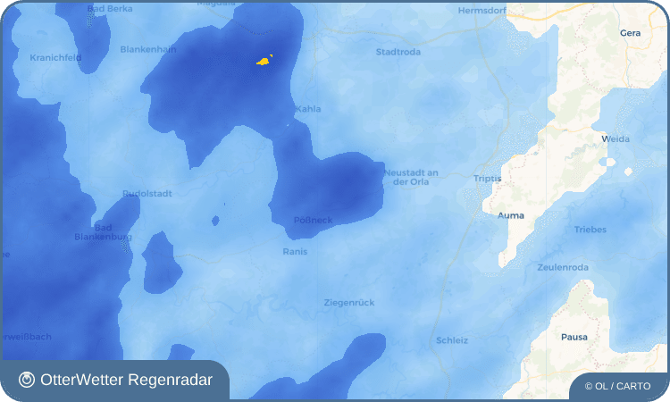 OtterWetter Regenradar-Widget Rehmen