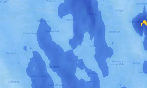 Regenradar Vorschaubild - Aktuelle Niederschläge in Reinstädt und Umgebung