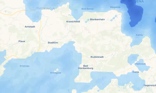 Regenradar Vorschaubild - Aktuelle Niederschläge in Remda und Umgebung