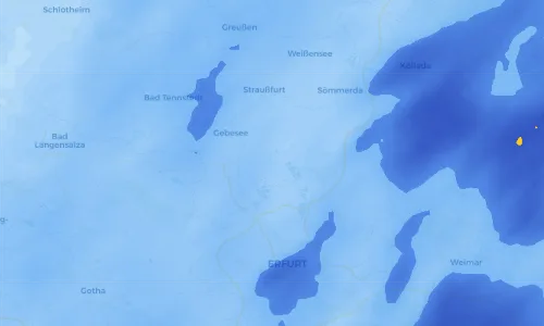 Regenradar Vorschaubild - Aktuelle Niederschläge in Riethnordhausen und Umgebung