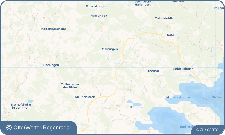OtterWetter Regenradar-Widget Ritschenhausen