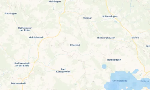 Regenradar Vorschaubild - Aktuelle Niederschläge in Römhild und Umgebung