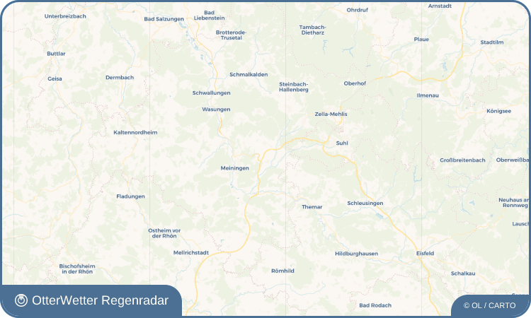OtterWetter Regenradar-Widget Rohr