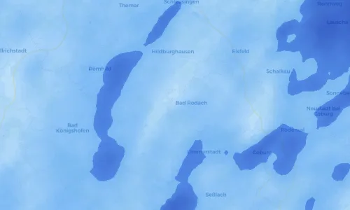 Regenradar Vorschaubild - Aktuelle Niederschläge in Rudelsdorf und Umgebung