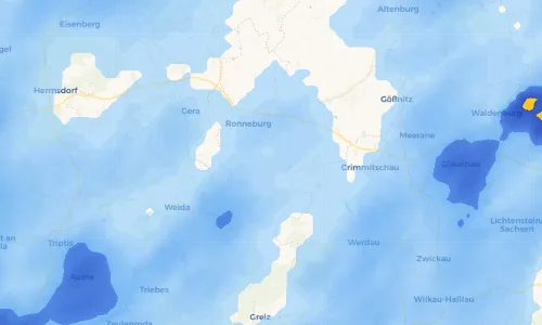 Regenradar Vorschaubild - Aktuelle Niederschläge in Rückersdorf und Umgebung
