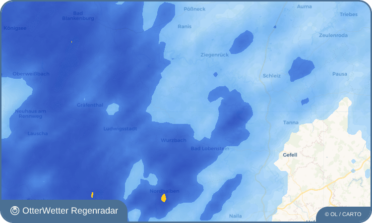 OtterWetter Regenradar-Widget Ruppersdorf