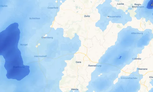 Regenradar Vorschaubild - Aktuelle Niederschläge in Rusitz und Umgebung