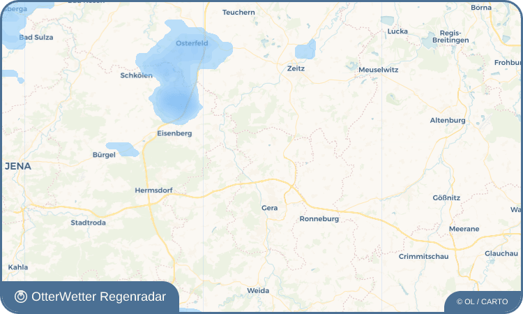 Wetter-Widget-Vorschau mit Vorhersagedaten für Rusitz