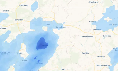Regenradar Vorschaubild - Aktuelle Niederschläge in Rußdorf und Umgebung