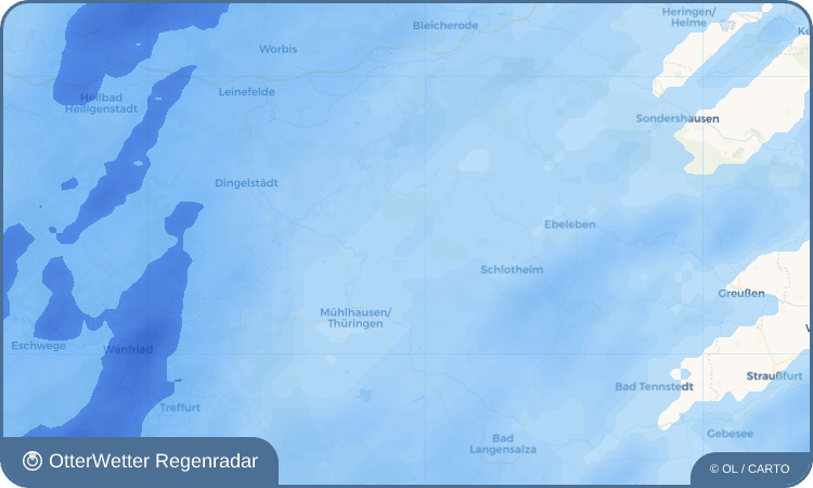 Widget-Vorschau für Saalfeld Wetter-Widget-Vorschau mit Vorhersagedaten für Saalfeld