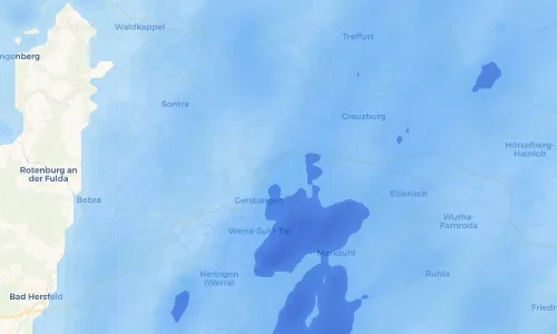 Regenradar Vorschaubild - Aktuelle Niederschläge in Sallmannshausen und Umgebung