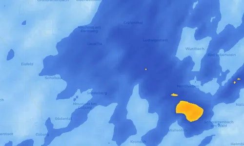 Regenradar Vorschaubild - Aktuelle Niederschläge in Schauberg und Umgebung