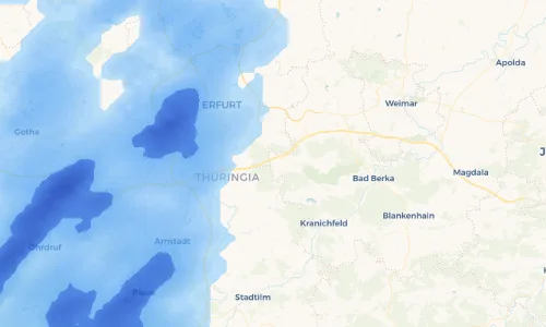 Regenradar Vorschaubild - Aktuelle Niederschläge in Schellroda und Umgebung