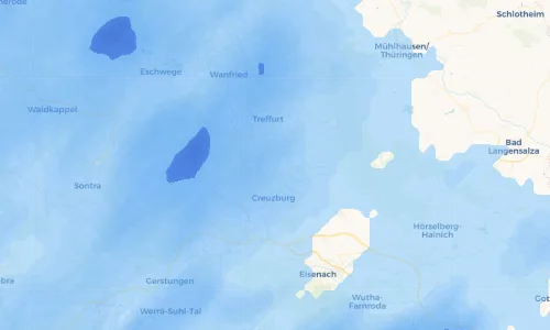 Regenradar Vorschaubild - Aktuelle Niederschläge in Scherbda und Umgebung