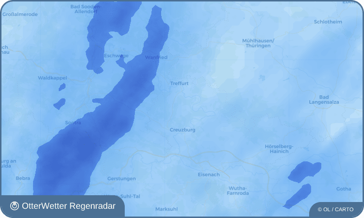 OtterWetter Regenradar-Widget Scherbda