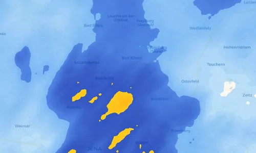 Regenradar Vorschaubild - Aktuelle Niederschläge in Schieben und Umgebung