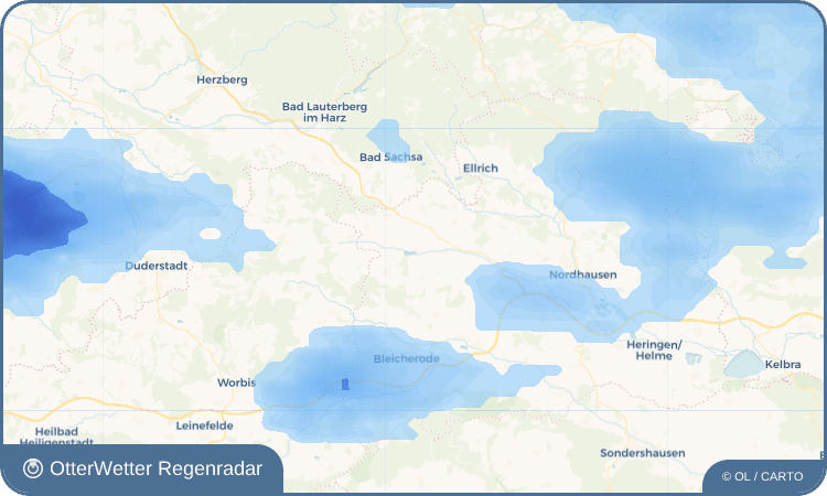 Wetter-Widget-Vorschau mit Vorhersagedaten für Schiedungen