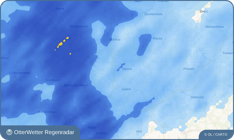 Widget-Vorschau für Schilbach Wetter-Widget-Vorschau mit Vorhersagedaten für Schilbach