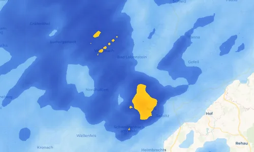 Regenradar Vorschaubild - Aktuelle Niederschläge in Schlegel bei Lobenstein und Umgebung