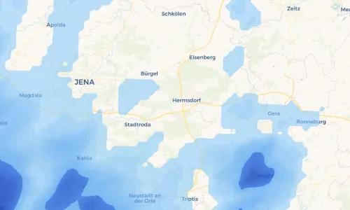 Regenradar Vorschaubild - Aktuelle Niederschläge in Schleifreisen und Umgebung