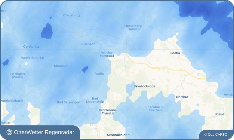 OtterWetter Regenradar-Widget Schmerbach