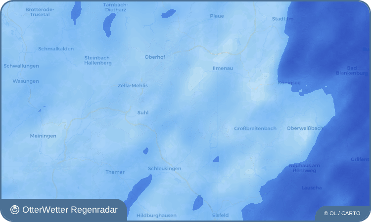 OtterWetter Regenradar-Widget Schmiedefeld am Rennsteig