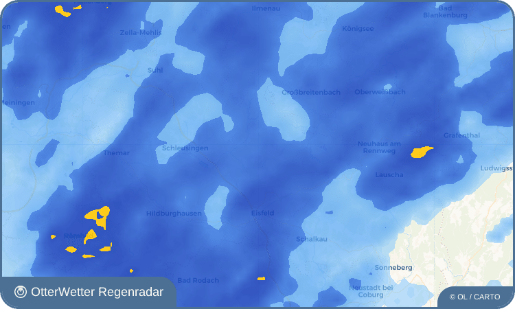 OtterWetter Regenradar-Widget Schnett