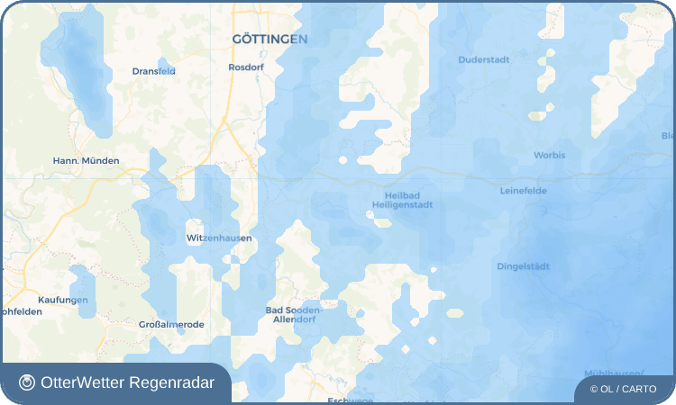 OtterWetter Regenradar-Widget Schönau