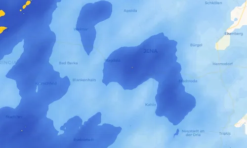 Regenradar Vorschaubild - Aktuelle Niederschläge in Schorba und Umgebung