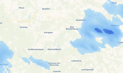 Regenradar Vorschaubild - Aktuelle Niederschläge in Schwarzburg und Umgebung