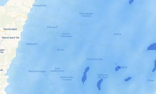 Regenradar Vorschaubild - Aktuelle Niederschläge in Schwarzhausen und Umgebung