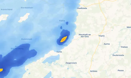 Regenradar Vorschaubild - Aktuelle Niederschläge in Schweinitz und Umgebung