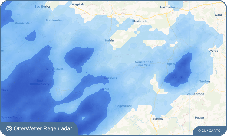 OtterWetter Regenradar-Widget Schweinitz