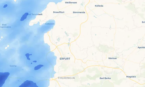 Regenradar Vorschaubild - Aktuelle Niederschläge in Schwerborn und Umgebung
