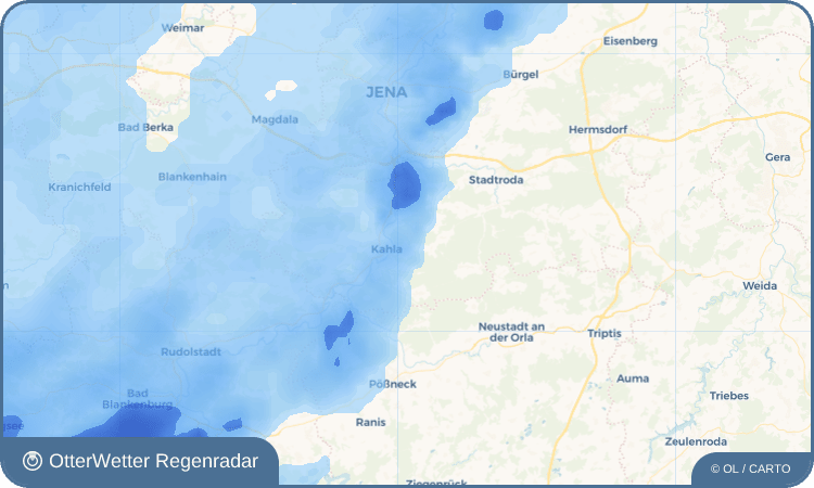 Wetter-Widget-Vorschau mit Vorhersagedaten für Seitenroda