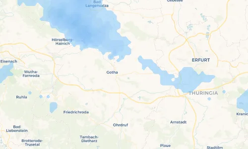 Regenradar Vorschaubild - Aktuelle Niederschläge in Siebleben und Umgebung