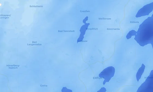 Regenradar Vorschaubild - Aktuelle Niederschläge in Siedlung Gebesee und Umgebung