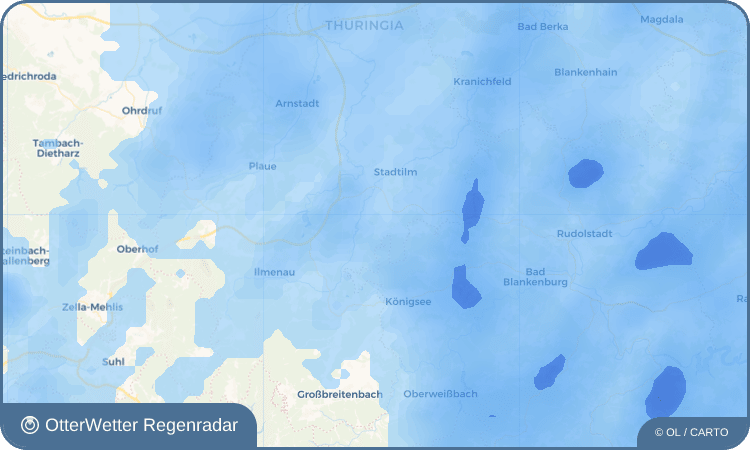 Wetter-Widget-Vorschau mit Vorhersagedaten für Singen