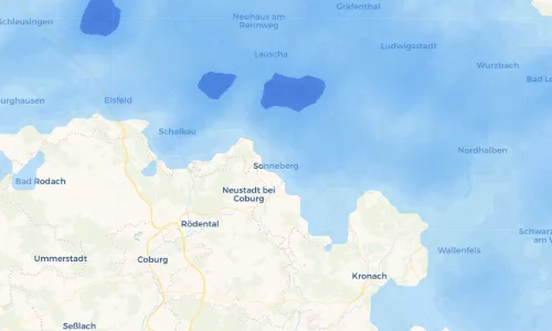 Regenradar Vorschaubild - Aktuelle Niederschläge in Sonneberg und Umgebung