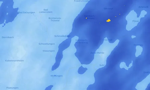 Regenradar Vorschaubild - Aktuelle Niederschläge in Springstille und Umgebung