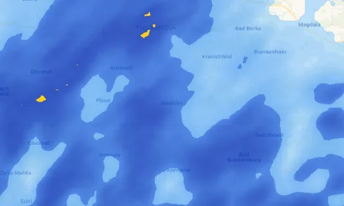 Regenradar Vorschaubild - Aktuelle Niederschläge in Stadtilm und Umgebung