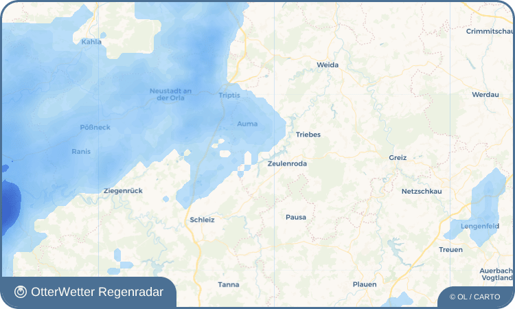 OtterWetter Regenradar-Widget Stelzendorf
