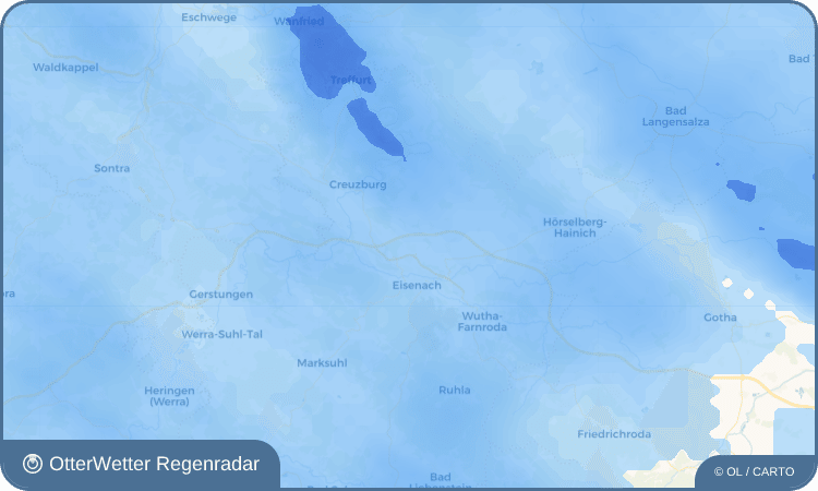 OtterWetter Regenradar-Widget Stregda