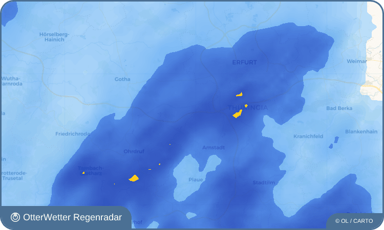Widget-Vorschau für Sülzenbrücken Wetter-Widget-Vorschau mit Vorhersagedaten für Sülzenbrücken