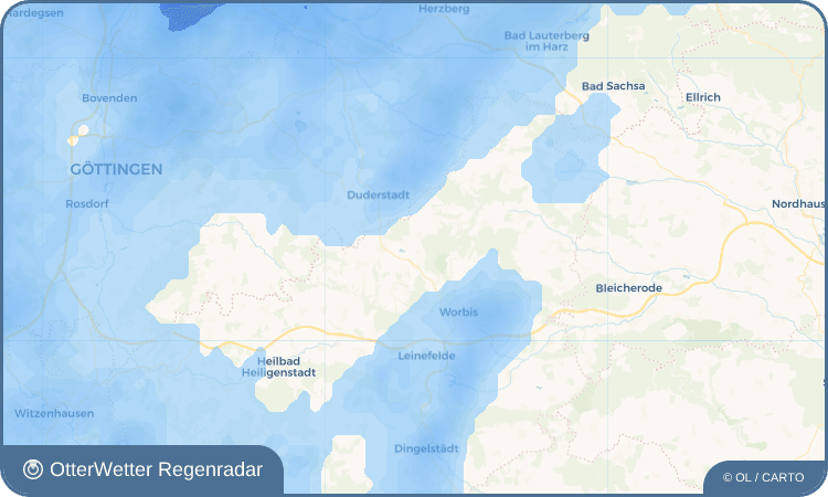 OtterWetter Regenradar-Widget Tastungen